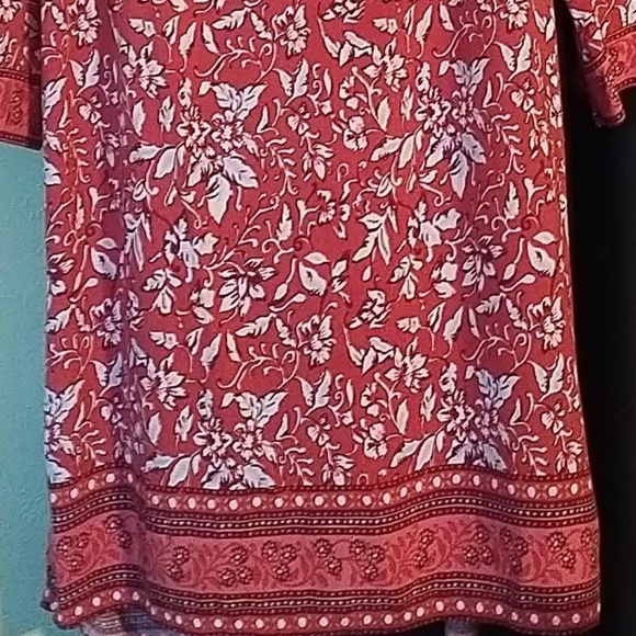 LOFT partial button up dress, or can wear as a long blouse. - Picture 4 of 6